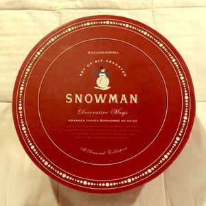 WILLIAMS-SONOMA SNOWMAN MUGS